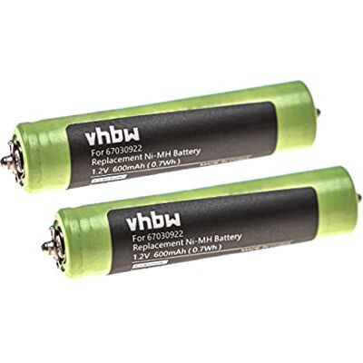 vhbw 2 batteries compatibles avec Braun Series 3 300s Series 3 301s, Series 3 310s Rasoir (600 mAh, 1,2 V, NiMH) vhbw 2 batteries compatibles avec Braun Series 3 300s Series 3 301s, Series 3 310s Rasoir (600 mAh, 1,2 V, NiMH)