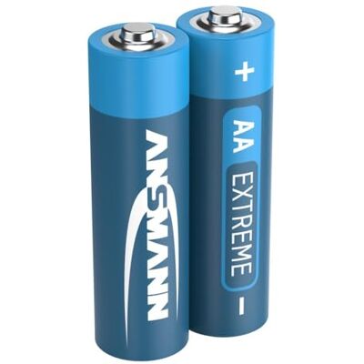 Ansmann Piles Mignon AA Extreme Lithium 1,5V (lot de 2) – Piles FR6 extrêmement légères d'une capacité de 3000 mAh – Piles jetables puissantes et résistantes Ansmann Piles Mignon AA Extreme Lithium 1,5V (lot de 2) – Piles FR6 extrêmement légères d'une capacité de 3000 mAh – Piles jetables puissantes et résistantes