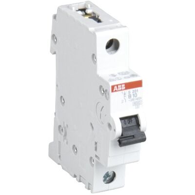 ABB 47262L Disjoncteur électrique à 1 interrupteur 10 A 6 kA 230/400 V ABB 47262L Disjoncteur électrique à 1 interrupteur 10 A 6 kA 230/400 V