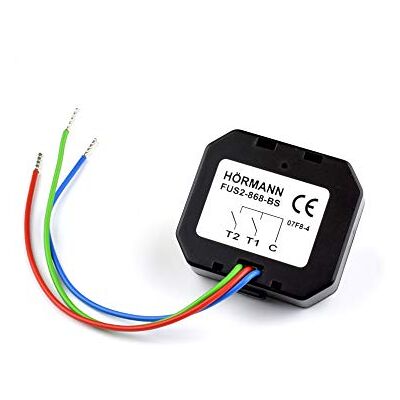 Hörmann Émetteur radio 2 canaux FUS2-868-BS encastré avec 868 MHz BS pour montage dans des boîtes électriques encastrées, plastique, non étanche Hörmann Émetteur radio 2 canaux FUS2-868-BS encastré avec 868 MHz BS pour montage dans des boîtes électriques encastrées, plastique, non étanche