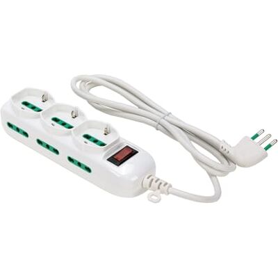 Fme 474164 Multiprise - 6 Prises, 3 Schuko - 10A Fme 474164 Multiprise - 6 Prises, 3 Schuko - 10A