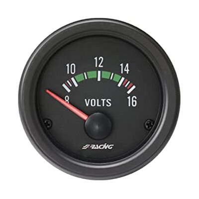 Voltmetre Simoni Racing VM/B - Face blanche - Style rétro - Vérification tension électrique Voltmetre Simoni Racing VM/B - Face blanche - Style rétro - Vérification tension électrique