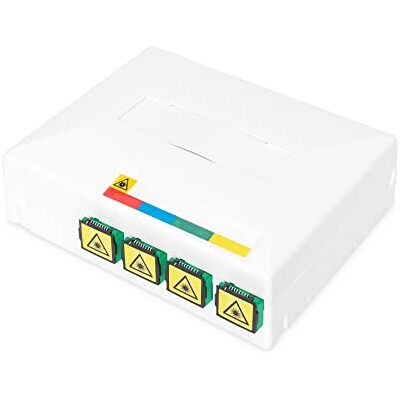 Digitus DN-931094 Boîtier FTTH/FTTX 4 x SC Simplex (SX) Montage mural et rail DIN Montage sur rail DIN Cassette d'épissure intégrée Protection contre la poussière IP45 Blanc Digitus DN-931094 Boîtier FTTH/FTTX 4 x SC Simplex (SX) Montage mural et rail DIN Montage sur rail DIN Cassette d'épissure intégrée Protection contre la poussière IP45 Blanc
