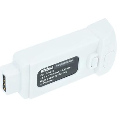vhbw Batterie Compatible avec Yuneec Breeze, Breeze 4K Drone (1700mAh, 11,1V, Li-polymère) vhbw Batterie Compatible avec Yuneec Breeze, Breeze 4K Drone (1700mAh, 11,1V, Li-polymère)