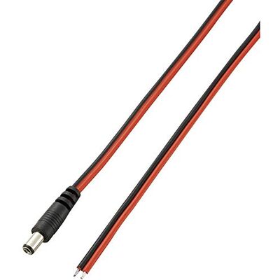 VOLTCRAFT VC-10906535 Câble de raccordement basse tension avec fiche basse tension 5,5 mm 2,5 mm 1 pièce VOLTCRAFT VC-10906535 Câble de raccordement basse tension avec fiche basse tension 5,5 mm 2,5 mm 1 pièce