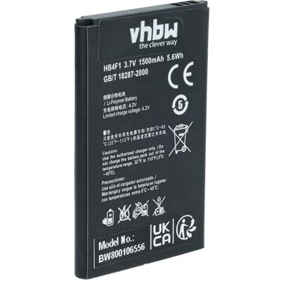 vhbw Batterie compatible avec Huawei Titan, U8220, U8230, U9120, Z101 Routeur Modem Hotspots (1500 mAh, 3,7 V, Li-Ion) vhbw Batterie compatible avec Huawei Titan, U8220, U8230, U9120, Z101 Routeur Modem Hotspots (1500 mAh, 3,7 V, Li-Ion)