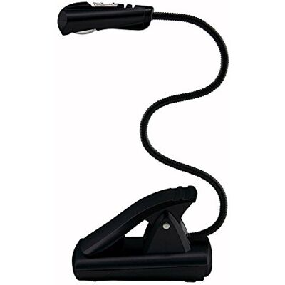 Lampe de lecture LED WEDO - Légère, Flexible, Noire Lampe de lecture LED WEDO - Légère, Flexible, Noire