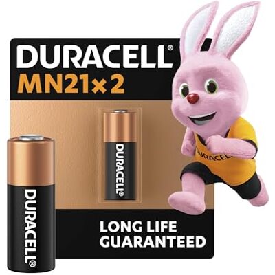 Duracell MN21 Piles alcalines spéciales 12V (A23/ 23A/ V23GA/ LRV08 / 8LR932) (Lot de 2) – Puissance longue durée – Pour télécommandes, sonnettes sans fil, systèmes de sécurité Duracell MN21 Piles alcalines spéciales 12V (A23/ 23A/ V23GA/ LRV08 / 8LR932) (Lot de 2) – Puissance longue durée – Pour télécommandes, sonnettes sans fil, systèmes de sécurité