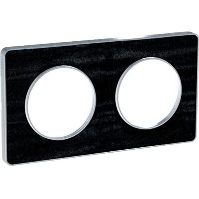Schneider Electric Odace Touch, plaque Chêne Astrakan avec liseré Alu 2 postes entraxe 71mm S530804P1 Schneider Electric Odace Touch, plaque Chêne Astrakan avec liseré Alu 2 postes entraxe 71mm S530804P1