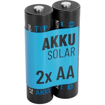 ABSINA 2X Pile Solaire Rechargeable AA 800mAh 1.2V NiMH Pile pour Lampe Solaire Pile Rechargeable AA à Faible décharge Piles Rechargeables, Batteries solaires Rechargeables, Pile AA ABSINA 2X Pile Solaire Rechargeable AA 800mAh 1.2V NiMH Pile pour Lampe Solaire Pile Rechargeable AA à Faible décharge Piles Rechargeables, Batteries solaires Rechargeables, Pile AA