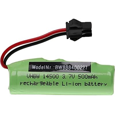 vhbw Batterie Compatible avec SM-2P connecteur pour modéle RC par ex. voiture de course avion (500mAh, 3,7V, Li-ion) vhbw Batterie Compatible avec SM-2P connecteur pour modéle RC par ex. voiture de course avion (500mAh, 3,7V, Li-ion)