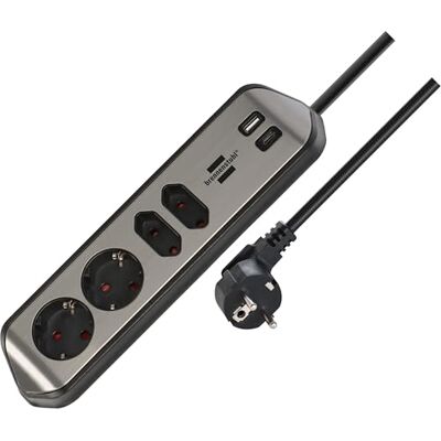 Brennenstuhl Estilo Prise Angulaire - 4 Prises + USB-C PD 30W Brennenstuhl Estilo Prise Angulaire - 4 Prises + USB-C PD 30W
