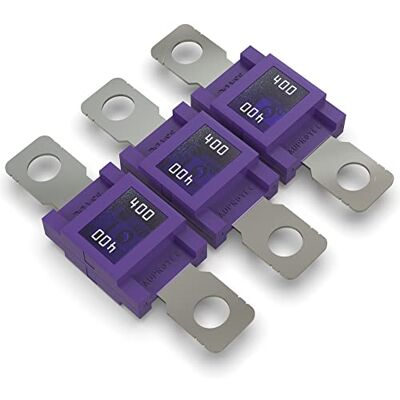 AUPROTEC Fusible Mega à courant élévé/verrouillage à vis 80-500A choix : 400A ampères, violet, 3 pièces AUPROTEC Fusible Mega à courant élévé/verrouillage à vis 80-500A choix : 400A ampères, violet, 3 pièces