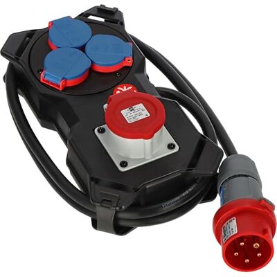 Brennenstuhl Bloc distributeur/répartiteur d'alimentation 16 A (câble H07RN-F 5G2,5 de 2 m, pour une utilisation sur le chantier et une utilisation permanente en extérieur IP44, convient pour montage Brennenstuhl Bloc distributeur/répartiteur d'alimentation 16 A (câble H07RN-F 5G2,5 de 2 m, pour une utilisation sur le chantier et une utilisation permanente en extérieur IP44, convient pour montage