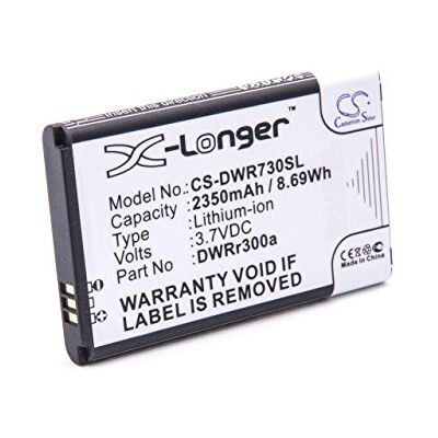 vhbw Batterie remplace D-Link DWR300a, DWRR300a, 6BT-R300A-291, 6BT-R600B-2902 pour routeur Modem Mobile Hotspot (2350mAh, 3,7V, Li-ION) vhbw Batterie remplace D-Link DWR300a, DWRR300a, 6BT-R300A-291, 6BT-R600B-2902 pour routeur Modem Mobile Hotspot (2350mAh, 3,7V, Li-ION)
