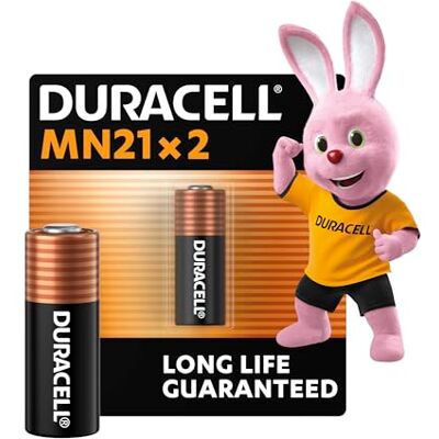Duracell MN21 Piles alcalines spéciales (Lot de 2) 12V, A23/8LR932 Longue Durée Pour Télécommandes, Sonnettes Sans Fil, Systèmes De Sécurité Conservation 5 Ans Prévention des Fuites Duracell MN21 Piles alcalines spéciales (Lot de 2) 12V, A23/8LR932 Longue Durée Pour Télécommandes, Sonnettes Sans Fil, Systèmes De Sécurité Conservation 5 Ans Prévention des Fuites