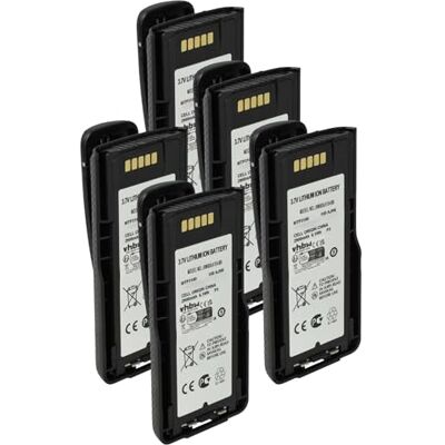 vhbw 5 piles compatibles avec Motorola MTP6650 radio (2900 mAh, 3,7 V, Li-Ion) vhbw 5 piles compatibles avec Motorola MTP6650 radio (2900 mAh, 3,7 V, Li-Ion)