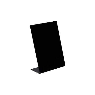 EXACOMPTA Réf. 86230D 1 Support visuel en ardoise vertical incliné A6, porte-message, tableau noir pour restaurant, food truck, fête, mariage Dimensions 10,6 x 5,2 x 14,5 cm Coloris noir EXACOMPTA Réf. 86230D 1 Support visuel en ardoise vertical incliné A6, porte-message, tableau noir pour restaurant, food truck, fête, mariage Dimensions 10,6 x 5,2 x 14,5 cm Coloris noir