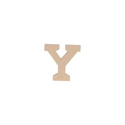 décopatch AC876Cpack Un Lot de 3 supports en papier brun mâché 19,5x2,5x20 cm, Lettre majuscule Y décopatch AC876Cpack Un Lot de 3 supports en papier brun mâché 19,5x2,5x20 cm, Lettre majuscule Y