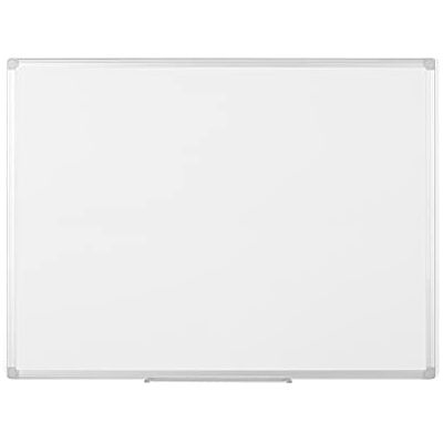 Bi-Office Earth Tableau blanc avec surface en mélamine effaçable à sec avec cadre en aluminium 120 x 90 cm Bi-Office Earth Tableau blanc avec surface en mélamine effaçable à sec avec cadre en aluminium 120 x 90 cm