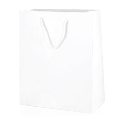 Thepaperbagstore 10 Moyenne sacs cadeau Blancs brillants 20x24x10cm Sacs cadeau laminés brillants luxe avec anses corde et bases renforcées pour cadeaux, commerce et événements Thepaperbagstore 10 Moyenne sacs cadeau Blancs brillants 20x24x10cm Sacs cadeau laminés brillants luxe avec anses corde et bases renforcées pour cadeaux, commerce et événements