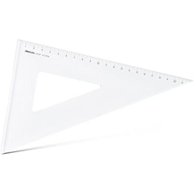 Jovi Aristo AR6023F Triangle 60° avec facette (longue cathéte 226 mm, hypoténuse 262 mm, gaufrage en profondeur résistant à l'abrasion de la division, plexiglas) transparent Jovi Aristo AR6023F Triangle 60° avec facette (longue cathéte 226 mm, hypoténuse 262 mm, gaufrage en profondeur résistant à l'abrasion de la division, plexiglas) transparent