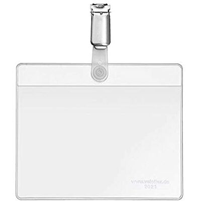 VELOFLEX 2021000 Lot de 25 badges signalétiques Velocard 105 x 74 mm Transparent VELOFLEX 2021000 Lot de 25 badges signalétiques Velocard 105 x 74 mm Transparent