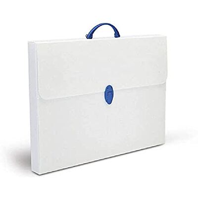 Favorit Mallette en polypropylène alvéolaire, dimensions 27 x 37,5 cm, dos 5 cm, couleur blanche, 1 fermeture Favorit Mallette en polypropylène alvéolaire, dimensions 27 x 37,5 cm, dos 5 cm, couleur blanche, 1 fermeture