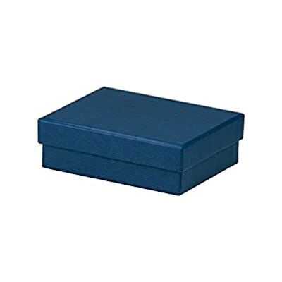 Rössler Boîte cadeau 96 x 128 x 40 mm bleu marine Boîte cadeau avec couvercle pour petits cadeaux, bijoux, bons et souvenirs Rössler Boîte cadeau 96 x 128 x 40 mm bleu marine Boîte cadeau avec couvercle pour petits cadeaux, bijoux, bons et souvenirs
