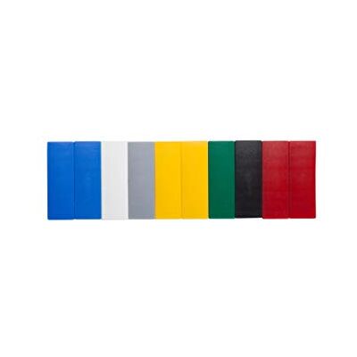 MAUL Aimants rectangle Lot de 10 pièces multicolores 1 kg bleu rouge jaune gris vert noir blanc, maintien fiable jusqu’à 1 kg, format plat facile à saisir, plastique solide MAUL Aimants rectangle Lot de 10 pièces multicolores 1 kg bleu rouge jaune gris vert noir blanc, maintien fiable jusqu’à 1 kg, format plat facile à saisir, plastique solide