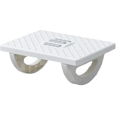 YZDKR Repose-pieds ergonomique sous le bureau avec coussinet antidérapant et rouleaux de massage (blanc) YZDKR Repose-pieds ergonomique sous le bureau avec coussinet antidérapant et rouleaux de massage (blanc)