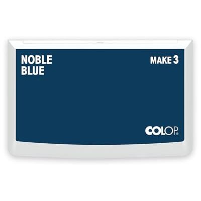 COLOP Encreur MAKE 3 noble blue 90 x 160 mm, encreur pour tampon manuel traditionnel et tampon créatif COLOP Encreur MAKE 3 noble blue 90 x 160 mm, encreur pour tampon manuel traditionnel et tampon créatif
