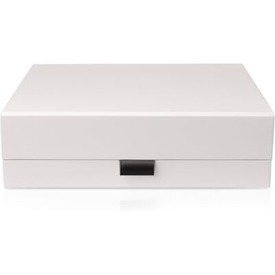 Thepaperbagstore 1 Grand boîte cadeau magnétique gris clair 34x22x7cm Carton épais avec fermeture magnétique et ruban pour une présentation rapide et soignée Thepaperbagstore 1 Grand boîte cadeau magnétique gris clair 34x22x7cm Carton épais avec fermeture magnétique et ruban pour une présentation rapide et soignée