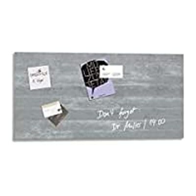 Sigel Gl148 Tableau Magnétique en Verre Premium, Surface Brillante, 91 X 46 cm, Montage Facile, Gris Artverum Sigel Gl148 Tableau Magnétique en Verre Premium, Surface Brillante, 91 X 46 cm, Montage Facile, Gris Artverum