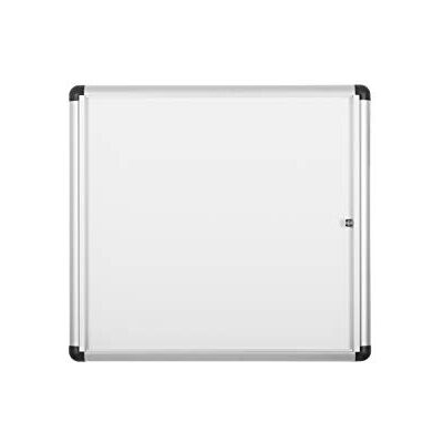 Bi-Office Tableau d'affichage Enclore supplémentaire, surface magnétique en acier laqué, tableau avec porte battante pour intérieur en aluminium, dimensions : 748 x 686 mm 6 x A4 Bi-Office Tableau d'affichage Enclore supplémentaire, surface magnétique en acier laqué, tableau avec porte battante pour intérieur en aluminium, dimensions : 748 x 686 mm 6 x A4
