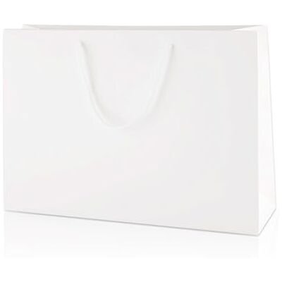 Thepaperbagstore 10 Moyenne Large sacs cadeau Blancs mats 35x24x10cm Sacs cadeau laminés mats luxe avec anses corde et bases renforcées pour cadeaux, commerce et événements Thepaperbagstore 10 Moyenne Large sacs cadeau Blancs mats 35x24x10cm Sacs cadeau laminés mats luxe avec anses corde et bases renforcées pour cadeaux, commerce et événements