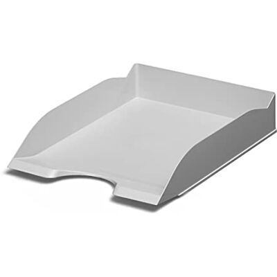 Durable Corbeille à courrier, Sachet de 6 pièces, Gris, 775610 Banette de rangement bureau, documents A4 à C4, certifié Blue Angel, plastique, superposable, Made in Germany Durable Corbeille à courrier, Sachet de 6 pièces, Gris, 775610 Banette de rangement bureau, documents A4 à C4, certifié Blue Angel, plastique, superposable, Made in Germany