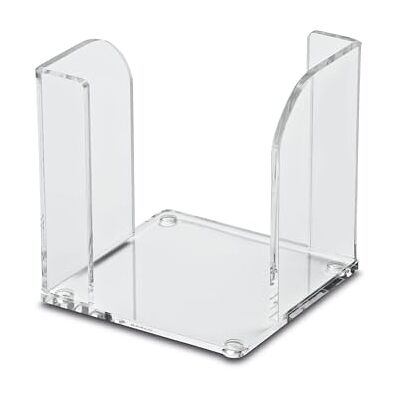 MAUL Boîte à notes acrylique transparent 9 x 9 cm accès rapide par le haut, maintien stable antidérapant, rangement net du bureau, capacité généreuse pour mémos MAUL Boîte à notes acrylique transparent 9 x 9 cm accès rapide par le haut, maintien stable antidérapant, rangement net du bureau, capacité généreuse pour mémos