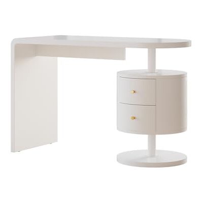 Vicco Bureau "Lara", Blanc Haute brillance 120 x 50 cm avec 2 tiroirs, convient aux postes de travail informatiques et aux applications de bureau à domicile Vicco Bureau "Lara", Blanc Haute brillance 120 x 50 cm avec 2 tiroirs, convient aux postes de travail informatiques et aux applications de bureau à domicile