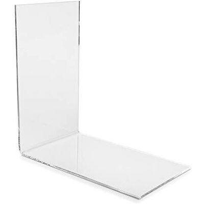 VITAdisplays Lot de 10 serre-livres ECO (7,0 à 8,5 x 14,0 x 14,0 cm) pour petits livres/livres de poche, CD, en Plexiglas® original VITAdisplays Lot de 10 serre-livres ECO (7,0 à 8,5 x 14,0 x 14,0 cm) pour petits livres/livres de poche, CD, en Plexiglas® original