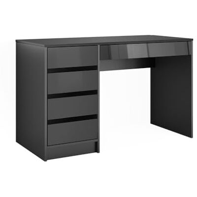 Vicco Bureau "Sherry", Anthracite Haute brillance 55 x 120 cm avec tiroirs, convient comme poste de travail pour le télétravail ou les études Vicco Bureau "Sherry", Anthracite Haute brillance 55 x 120 cm avec tiroirs, convient comme poste de travail pour le télétravail ou les études