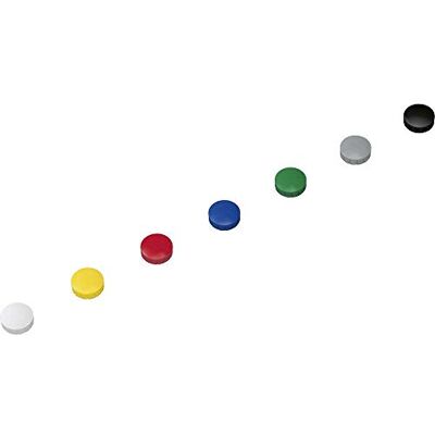MAUL Aimants ronds 10x rouge bleu jaune gris vert noir blanc tenue sûre 0,3 kg, jusqu’à 7 feuilles, plastique résistant aux chocs, ferrite robuste, Ø 2 cm pratique MAUL Aimants ronds 10x rouge bleu jaune gris vert noir blanc tenue sûre 0,3 kg, jusqu’à 7 feuilles, plastique résistant aux chocs, ferrite robuste, Ø 2 cm pratique