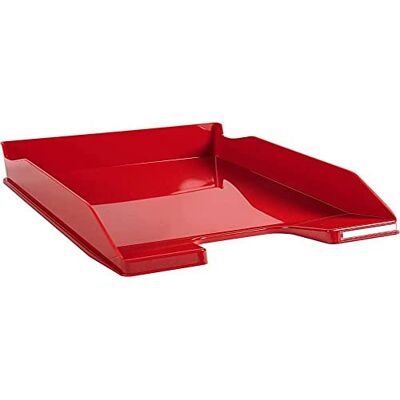 EXACOMPTA Classic Corbeille à courrier 34,60 x 25,50 x 6,50 cm Rouge Carmin Brillant EXACOMPTA Classic Corbeille à courrier 34,60 x 25,50 x 6,50 cm Rouge Carmin Brillant
