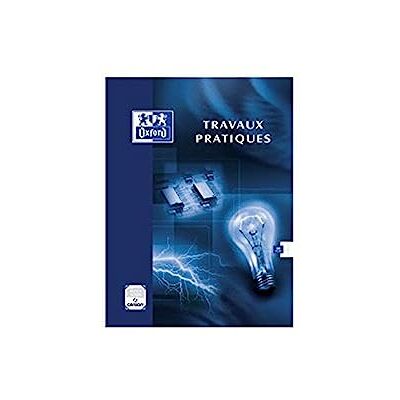 Oxford 100105660 Cahier Piqué Travaux Pratiques Couverture Pelliculée 96 pages coloris aléatoire Oxford 100105660 Cahier Piqué Travaux Pratiques Couverture Pelliculée 96 pages coloris aléatoire