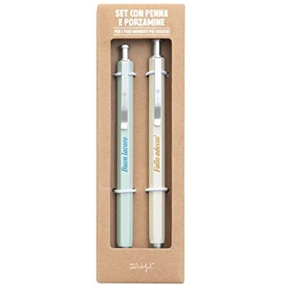 Mr. Wonderful Ensemble avec stylo et porte-mine pour vos moments les plus créatifs Mr. Wonderful Ensemble avec stylo et porte-mine pour vos moments les plus créatifs