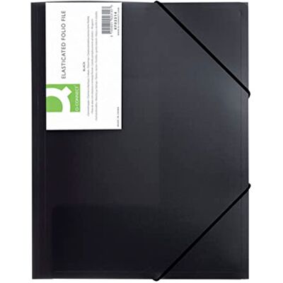 Q-Connect Q Connect A4 élastique Folio – Noir Q-Connect Q Connect A4 élastique Folio – Noir