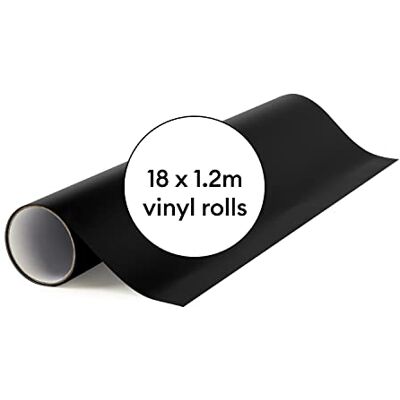Cricut Vinyle amovible, noir, 21,9 m Cricut Vinyle amovible, noir, 21,9 m