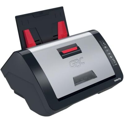 GBC Velocity Plastifieuse A4 automatique Modèle de bureau avec alignement et coupe automatique, temps de chauffe rapide, films polyvalents Rouleau de démarrage de 80 microns inclus 42,5 x 23,5 x GBC Velocity Plastifieuse A4 automatique Modèle de bureau avec alignement et coupe automatique, temps de chauffe rapide, films polyvalents Rouleau de démarrage de 80 microns inclus 42,5 x 23,5 x