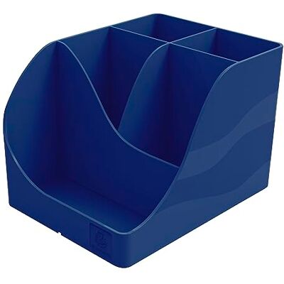EXACOMPTA Réf. 69504D 1 Pot à crayons Pen-Wave Bee Blue Bleu marine 5 compartiments 4 compartiments hauts pour les grands ustensibles et 1 compartiment bas pour les petits ustensiles EXACOMPTA Réf. 69504D 1 Pot à crayons Pen-Wave Bee Blue Bleu marine 5 compartiments 4 compartiments hauts pour les grands ustensibles et 1 compartiment bas pour les petits ustensiles