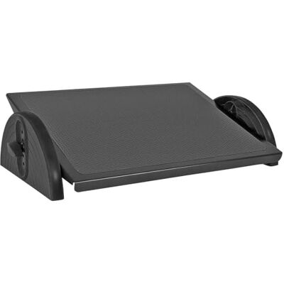 WEDO Repose-pieds Relax Steel 2755001 Réglable en hauteur sur 5 niveaux Pieds en caoutchouc antidérapants Certifié GS Noir 55 x 35 x 13 cm WEDO Repose-pieds Relax Steel 2755001 Réglable en hauteur sur 5 niveaux Pieds en caoutchouc antidérapants Certifié GS Noir 55 x 35 x 13 cm